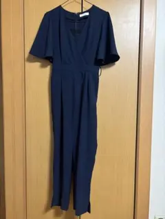半袖 オールインワン サロペット ロンパース リボン パーティドレス Sサイズ