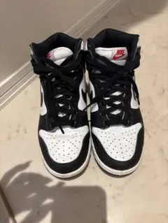 Nike ハイカットスニーカー ダンク　パンダ　24.5