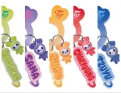 TWICE LOVELYS アクリル カラビナ フロッキー マスコット　5点