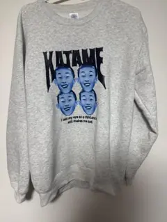 KATAME 顔プリント グレー スウェット S size 早い者勝ち 