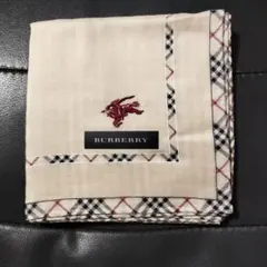 BURBERRY ベージュ チェック柄 ハンカチ