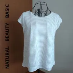 NATURAL　BEAUTY　BASIC フレンチスリーブトップス・カットソー