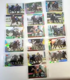 サラブレッドホースコレクションウエハース第３Ｒ　競馬　15種類被りプラス1計16