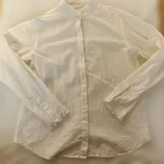 ユニクロUNIQLOフリルシャツLサイズ綿100%