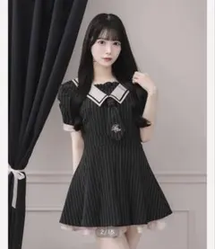 Mmeeme French border knit mini onepiece - メルカリ
