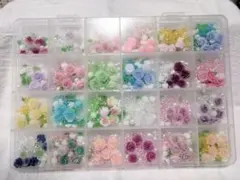 ネイルパーツセット 24種類 花 バラ デコパーツ ②