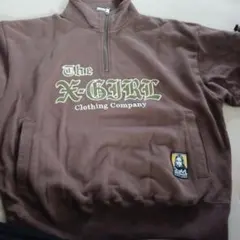 FUBU 上下セット ハーフジップ スウェット ブラウン XL - メルカリ