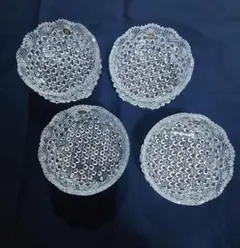 HOYA ガラス　亀甲繋ぎ紋 鉢　内径12cmのサムネイル