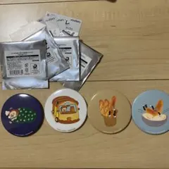 パンどろぼう　缶バッチくじ　4点セット