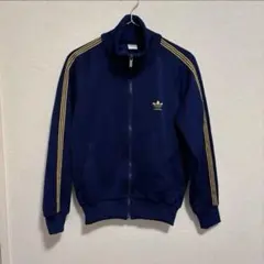 【西ドイツ製】80s デサント期 adidas トラックスーツ　ネイビー