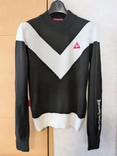 Le Coq Sportif セーター ウール混 ブラック/ホワイト