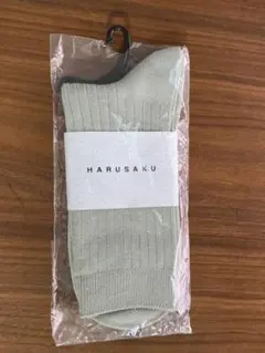 HARUSAKU メンズ ソックス ピスタチオカラー