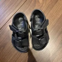 BREEZE バックル付きサンダル 14.0 ブラック