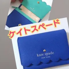 【美品】オーシャンカラー　小銭入れ　財布　定期入れ　カードケース　ケイトスペード