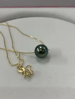 南洋黒蝶真珠　10.2mm パールネックレス