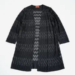 MISSONI ミッソーニ ラメ入り ニットカーディガン ネイビーのサムネイル
