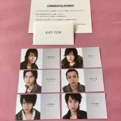 KAT-TUN オリジナル名刺セットReal Face (初回生産分)」 当選品