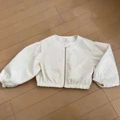 可愛い★mirror bae ジップアップアウター 100サイズ ホワイト