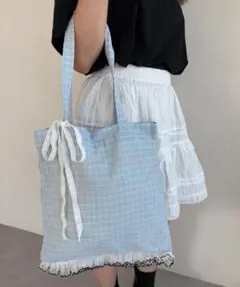 フリル トートバッグ