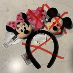 ⭐️ミニーマウス単体⭐️WDW ディズニー カスタムカチューシャ バレンタイン