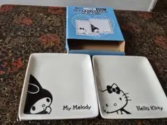 【2枚セット】 ハローキティ&マイメロディ小皿 【非売品】