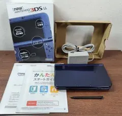 【美品】New ニンテンドー3DS LL メタリックブルー 箱付き