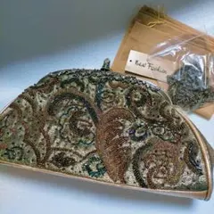 新品未使用　高級ビーズバック　和服バッグ　着物バッグ アンティーク