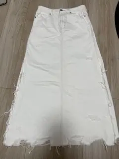 GYDA ダメージデニムロングスカート