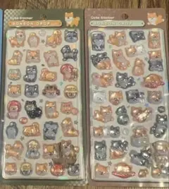 【正規品】和柄ボンボンドロップシール 柴犬2点セット