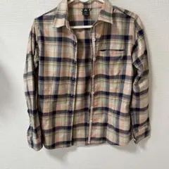 mont-bell チェック柄長袖シャツ XS