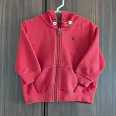 ラルフローレン　POLO　フード付きジップアップパーカー　80