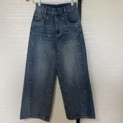 FRAY I.D（フレイ アイディー）ボックスタックワイドデニムパンツ