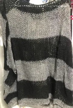 ANDWANG border over knit tops