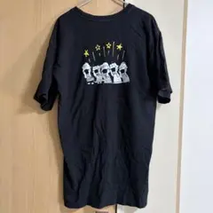 PEANUTS チャーリーブラウン Tシャツ ブラックM