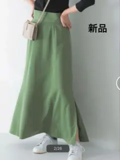 URBAN RESEARCH ROSSO ナロースリットロングスカート