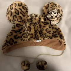 ミニー ファンキャップ ヒョウ柄
