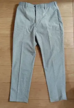 UNIQLO メンズ パンツ 千鳥格子 グレー 美品