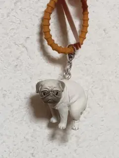 ふんばり〜ぬ パグ ガチャガチャ キーホルダー ★新品