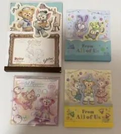 東京ディズニーシー ダッフィー＆フレンズ メモ 4種セット