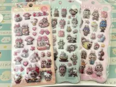 ラブブ キティ ボンボンドロップ キャラクターシール 3枚セット