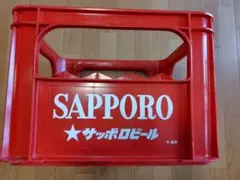 サッポロビール P箱 コンテナ T-88　昭和レトロインティリア　美品