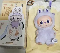 【正規品】POPMART ラブブ ぬいぐるみキーホルダー イニシャルラブブ　E