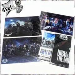 新品★4点セット／HIGH&LOW／バンダナ＆クリアファイル★LDH EXILE