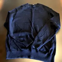 UNIQLOウォッシャブルコットンクルーネックセーター メンズ Lサイズ