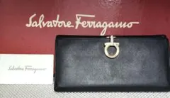 0183 Salvatore Ferragamo ガンチーニ ビックロゴ 長財布 - メルカリ
