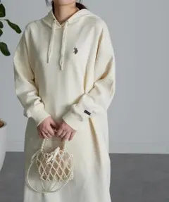 【U.S. POLO ASSN.】ダンボールパーカーワンピース