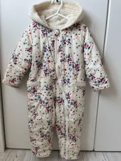 フード付き花柄アウター 95cmまで対応