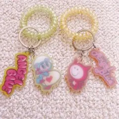 ANGEL BLUE‪︎‬ ‪︎‬︎ スプリングゴムキーホルダー ガチャ