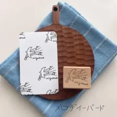 消しゴムはんこ　消しゴムハンコ　鳥スタンプ　stamp 楽譜　音楽