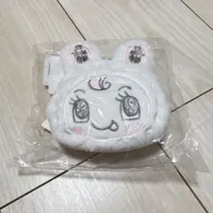 即購入◎ ふわふわファーのうさぎちゃん ミニ巾着 ゴールドのお顔 